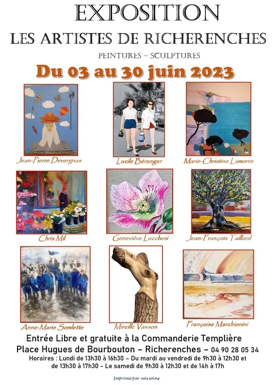 Affiche_ARTISTES_RICHERENCHES_-_Exposition_2023